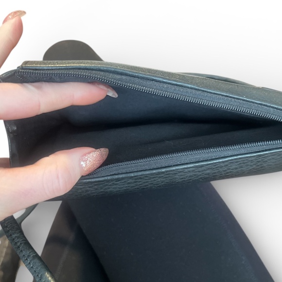 Fossil Black Leather Tri-Fold Wallet Purse EUC - Picture 4 of 5